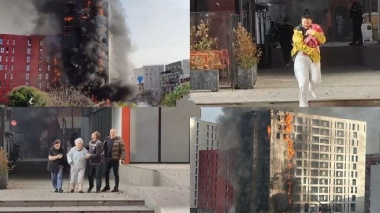 Zjarr i madh në Tiranë, përfshihet nga flakët pallati përballë spitalit “Nënë Tereza”, evakuohen banorët