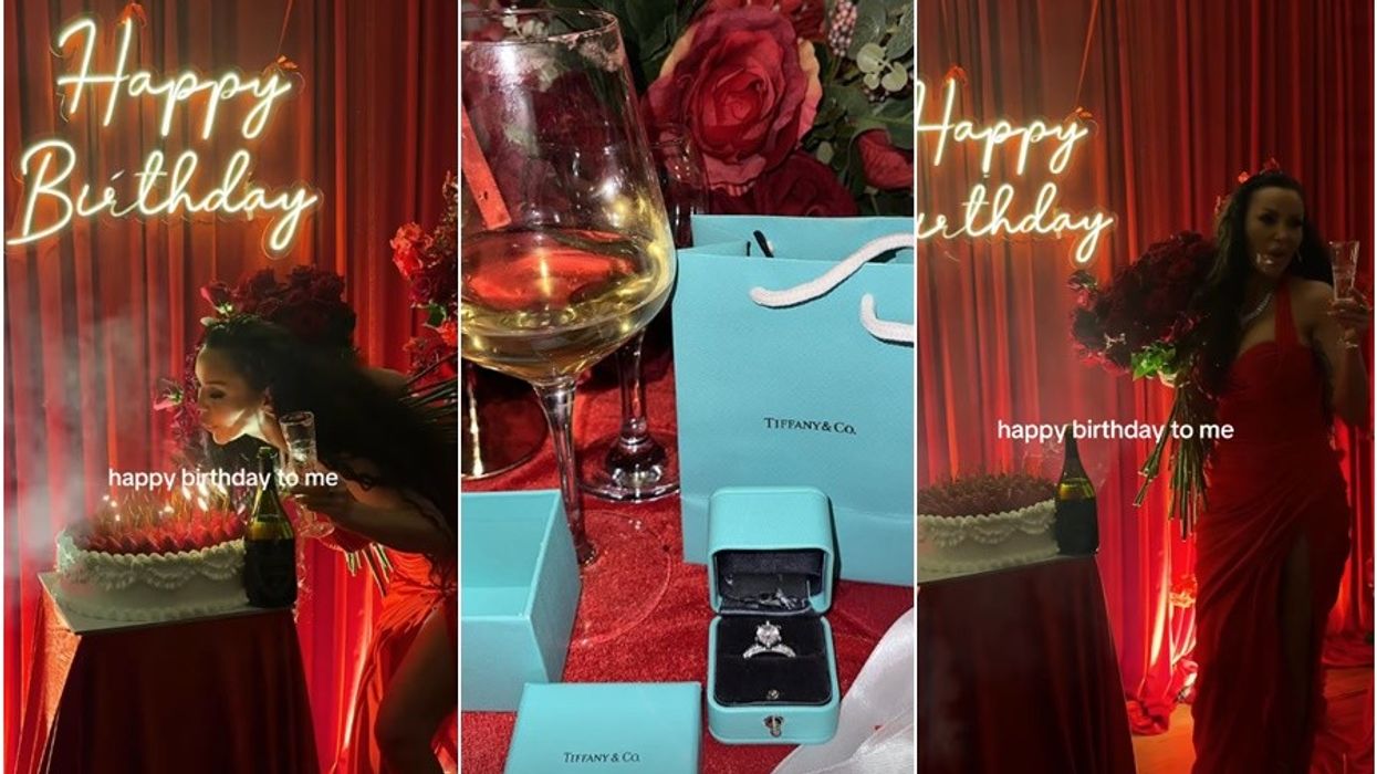 Pamje nga festa luksoze e Fjolla Morinës për ditëlindjen e 40-të, merr dhuratë unazë në vlerë mbi tre mijë euro Pamje nga festa luksoze e Fjolla Morinës për ditëlindjen e 40-të, merr dhuratë unazë në vlerë mbi tre mijë euro