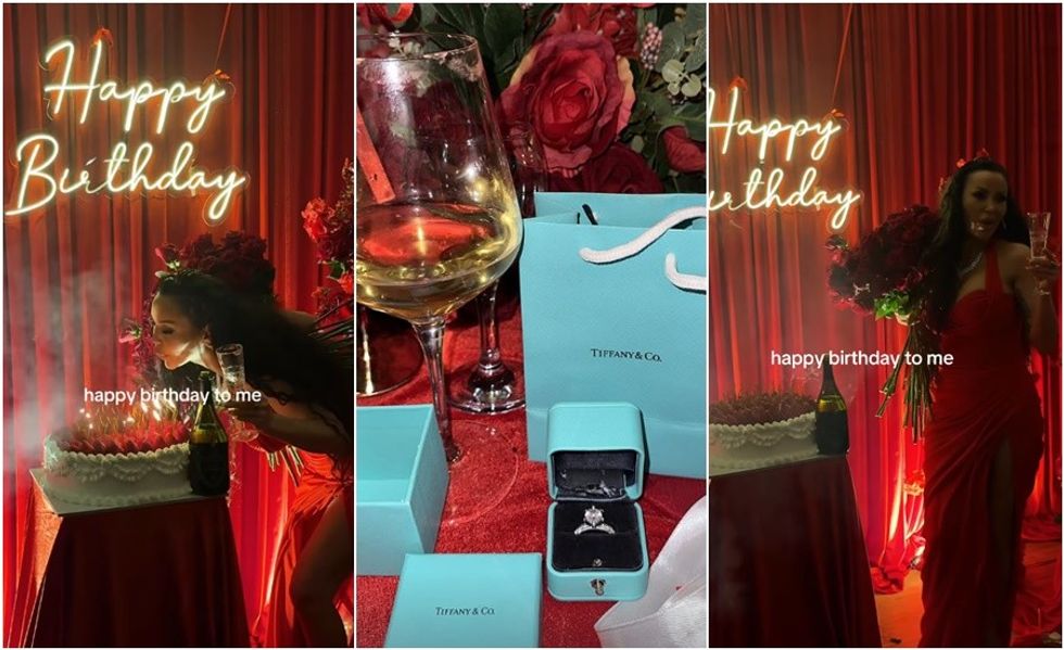 Pamje nga festa luksoze e Fjolla Morinës për ditëlindjen e 40-të, merr dhuratë unazë në vlerë mbi tre mijë euro