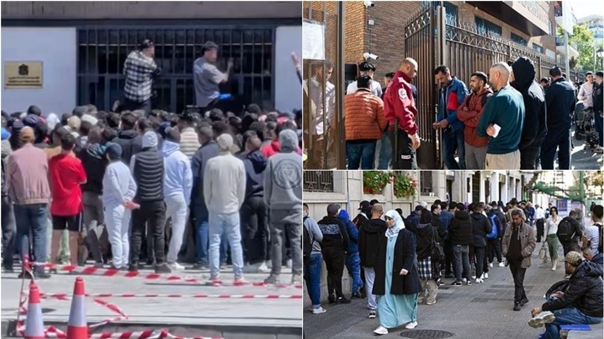 Mijëra emigrantë mësyjnë konsullatat në Spanjë pasi qeveria dha dritën jeshile për t'u dhënë atyre status ligjor Mijëra emigrantë mësyjnë konsullatat në Spanjë pasi qeveria dha dritën jeshile për t'u dhënë atyre status ligjor