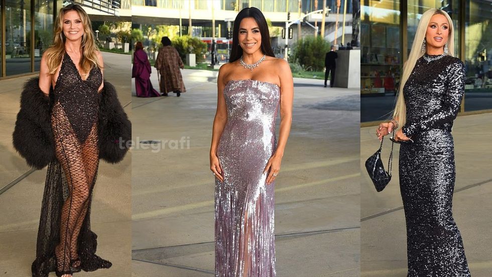 Eva Longoria shkëlqen në eventin e LACMA, bashkë me Paris Hilton dhe Heidi Klum
