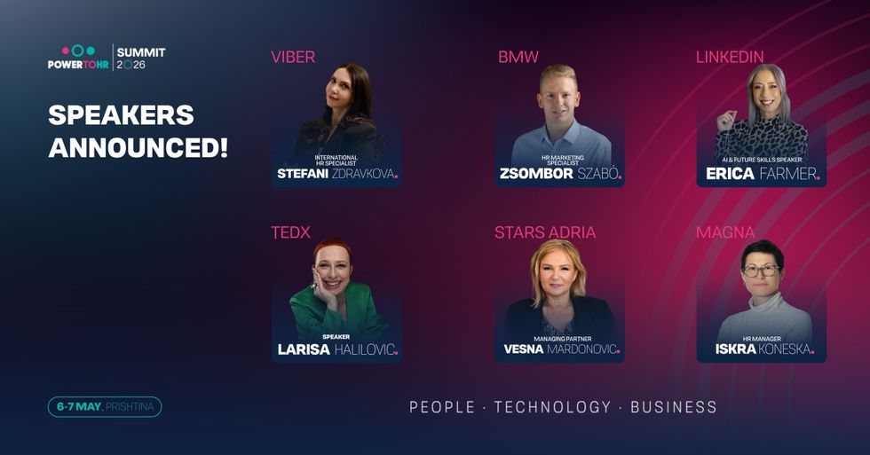Ekspertë nga BMW, Viber, LinkedIn, TEDx dhe MAGNA International po vijnë në PowerToHR