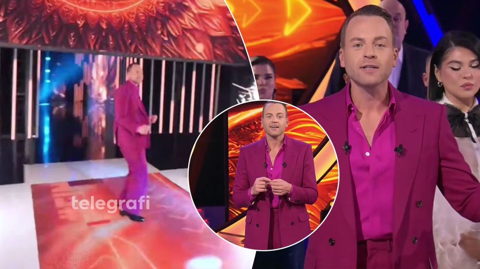 Ledion Liço zgjedh ngjyrën rozë për finale - merr vëmendjen me kostumin ekstravagant