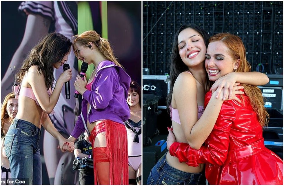 Olivia Rodrigo befason fansat me një paraqitje surprizë në performancën e Addison Rae në Coachella