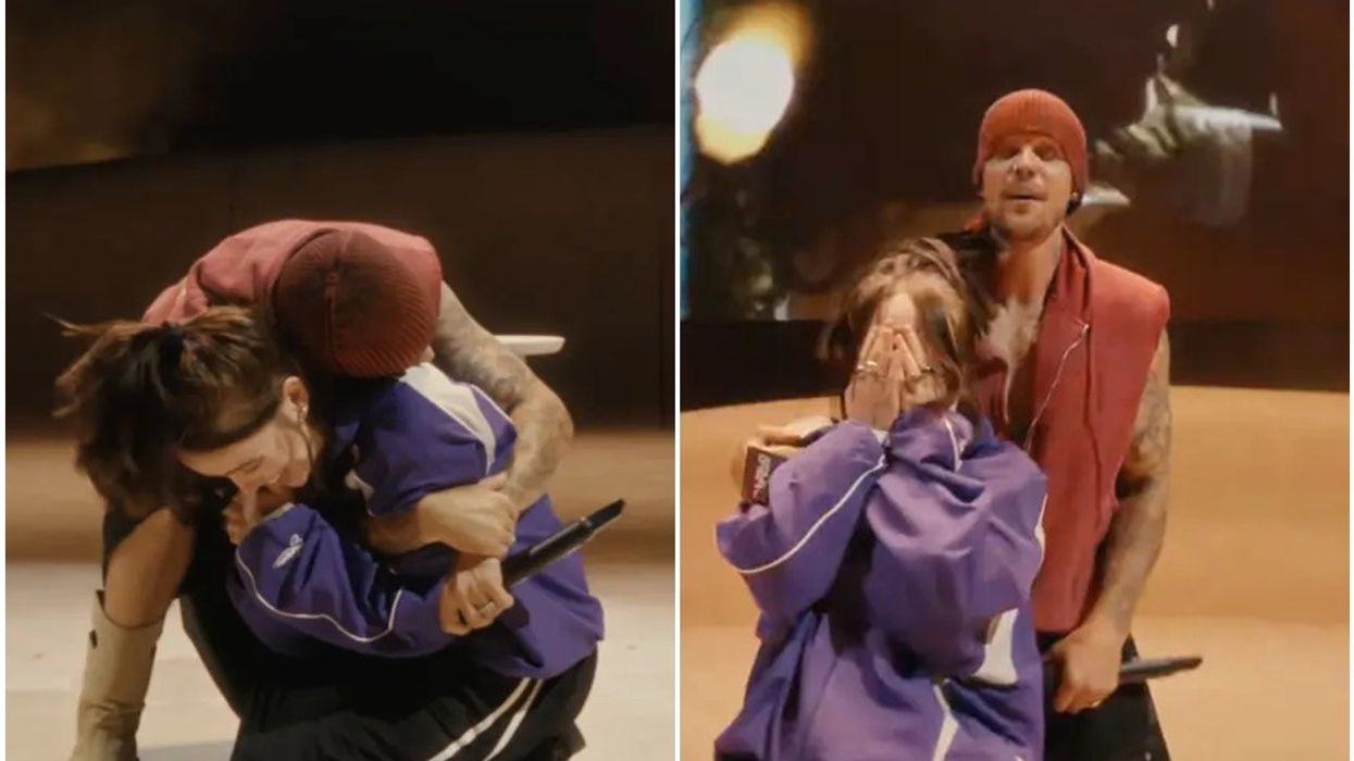 Billie Eilish kaplohet nga emocionet në skenë pasi ftohet nga Justin Bieber gjatë performancës së tij në Coachella Billie Eilish kaplohet nga emocionet në skenë pasi ftohet nga Justin Bieber gjatë performancës së tij në Coachella