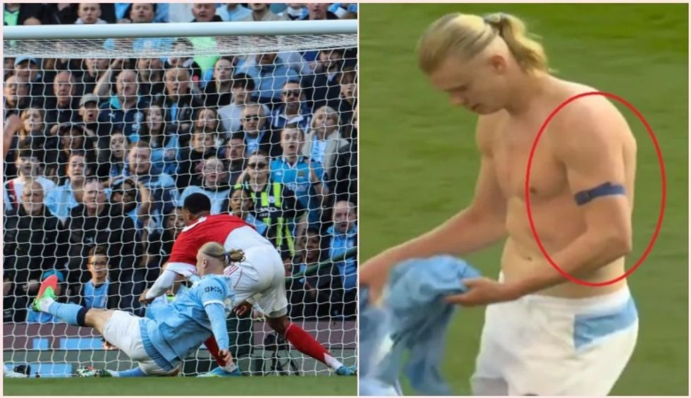 Haaland mbante ndaj Arsenalit një pajisje në krah që e ndihmon të jetë një “bishë” sulmuese