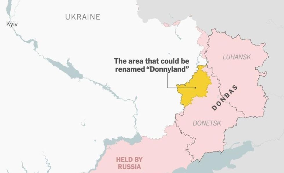 Ukraina propozon riemërtimin e pjesës së Donbasit në “Donnyland”