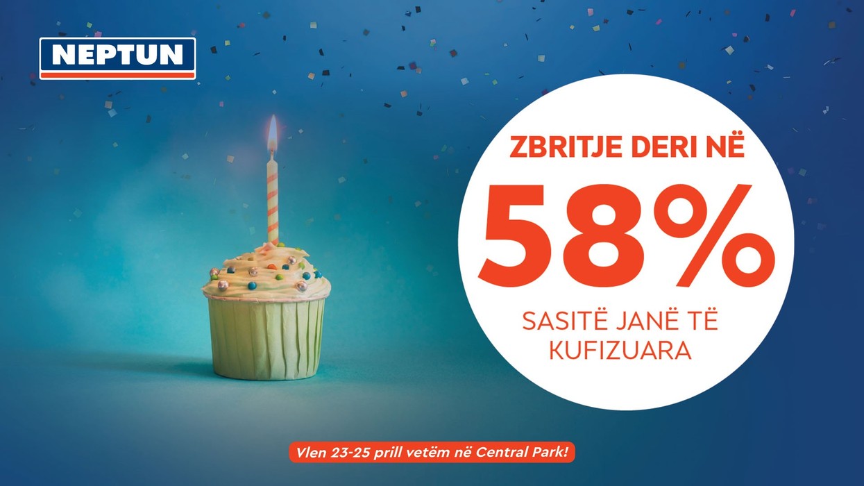 Zbritje deri në 58% për 1-vjetorin e hapjes së dyqanit Neptun në Central Park