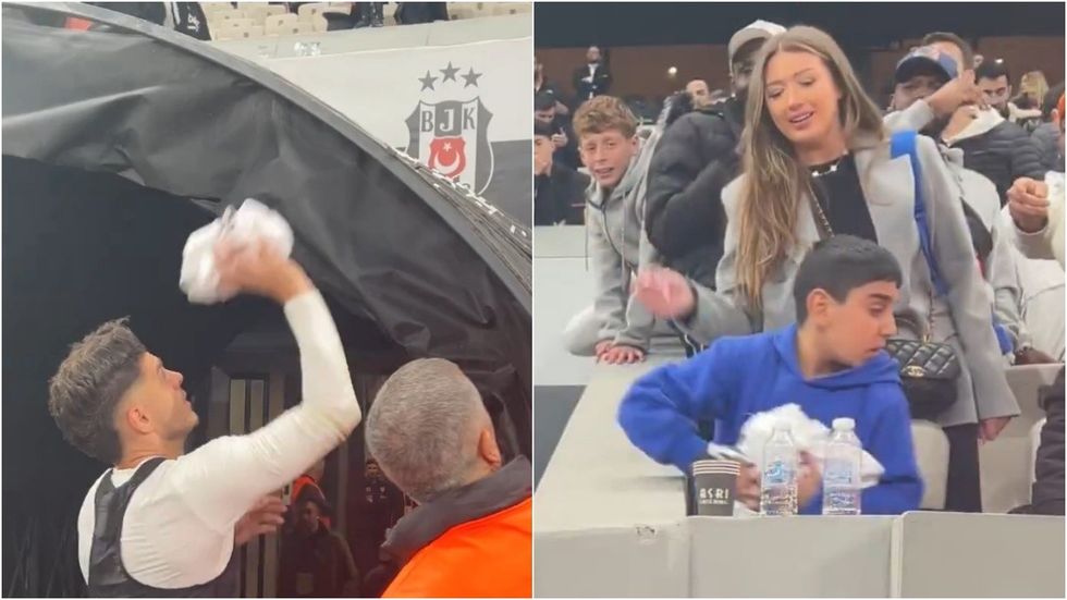 Donte t’ia dhuronte gruas, bëhet viral momenti kur fëmija i vogël ia ‘rrëmben’ fanellën Rashicës