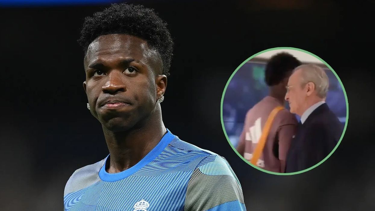 Pamjet që befasuan tifozët e Real Madridit: Vinicius “përplaset” me Florentino Perez Pamjet që befasuan tifozët e Real Madridit: Vinicius “përplaset” me Florentino Perez
