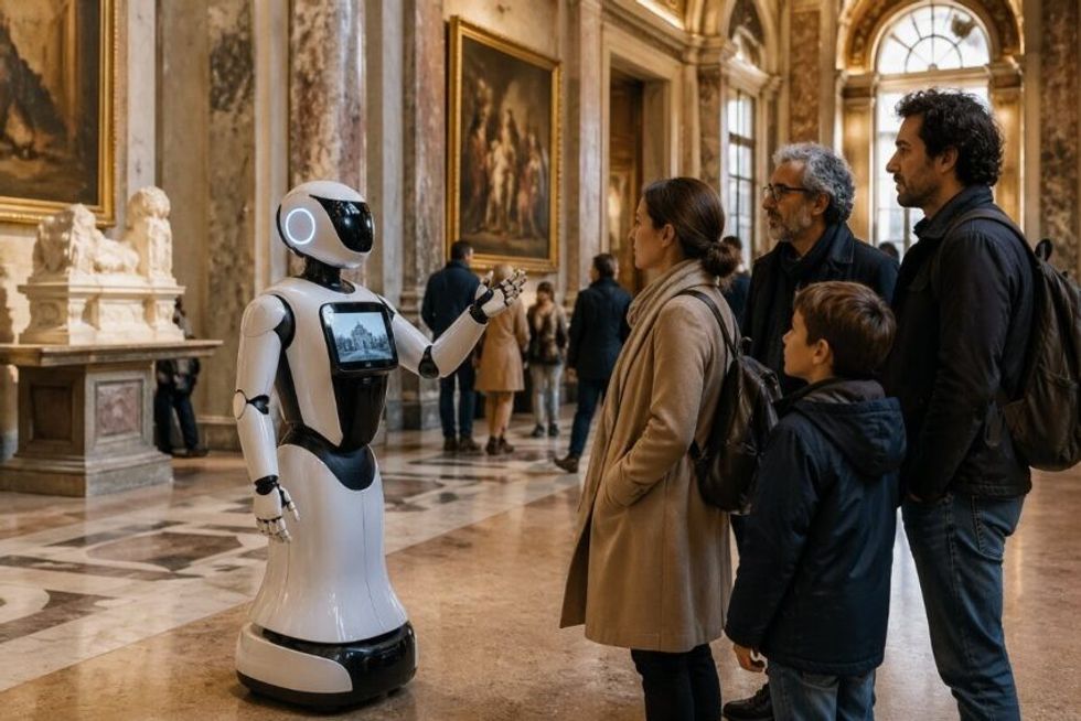 Një guidë jo e zakonshme, roboti orienton turistët në muzeun e Italisë