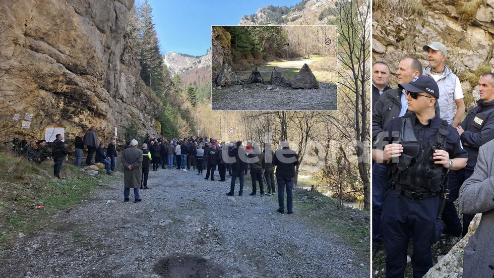Mbahet protesta në Çakorr për hapjen e pikës kufitare dhe funksionalizimin e rrugës