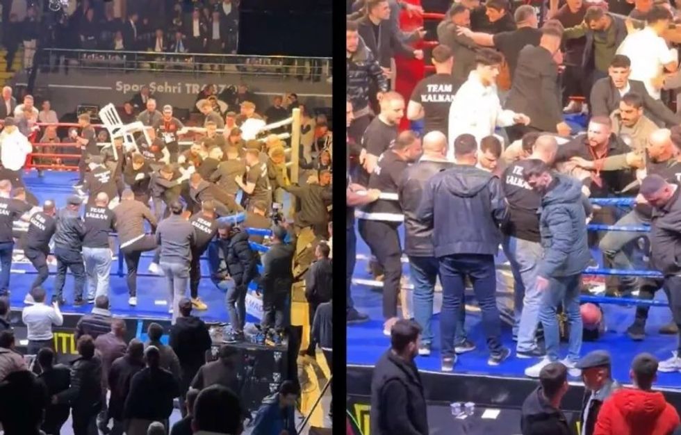 Skena të çmendura në Turqi: Tifozët hynë në ring dhe e rrahin brutalisht boksierin rus