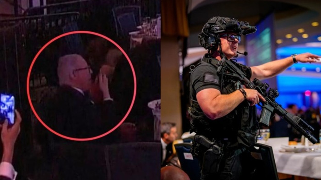 Burri vazhdoi të hajë i qetë sallatën e tij edhe pas të shtënave në Uashington, pamjet bëhen virale