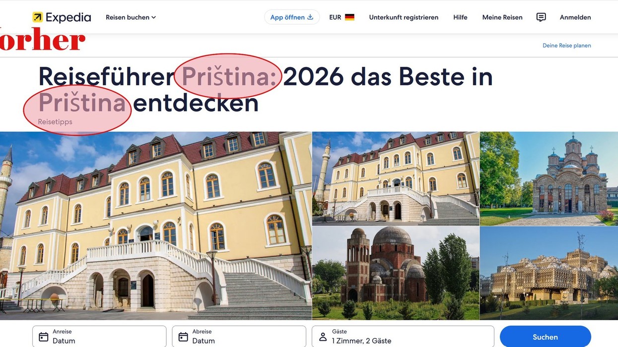 Kosova njihet saktë në Expedia, hiqet emërtimi i gabuar i Prishtinës