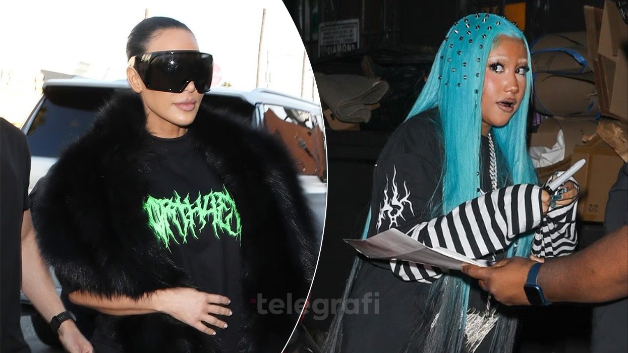 Kim Kardashian mbështet vajzën North në lansimin e albumit në Los Angeles, shmang përballjen me Kanye West