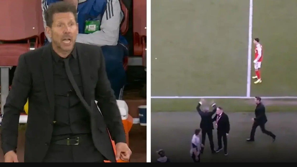 Momenti që po bën xhiron e rrjetit: Simeone sulmoi ashpër drejtorin sportiv të Arsenalit