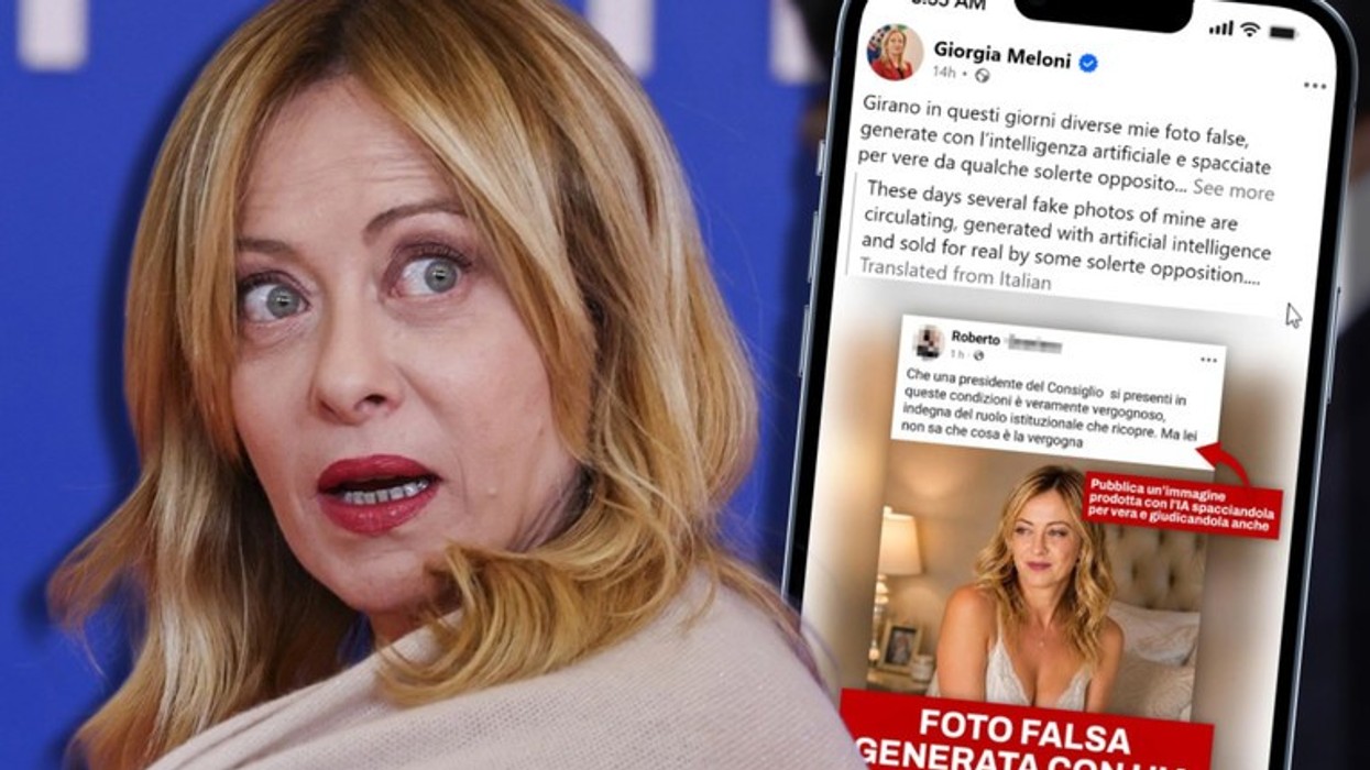 Meloni kritikon imazhet e saj të gjeneruara nga inteligjenca artificiale, duke i quajtur deepfakes një 'mjet të rrezikshëm'