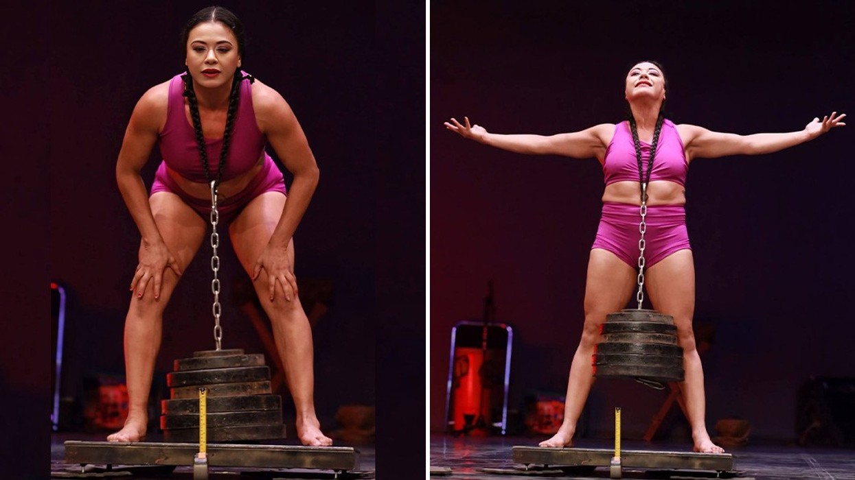 Performuesja meksikane ngre 75 kilogramë me flokët e saj