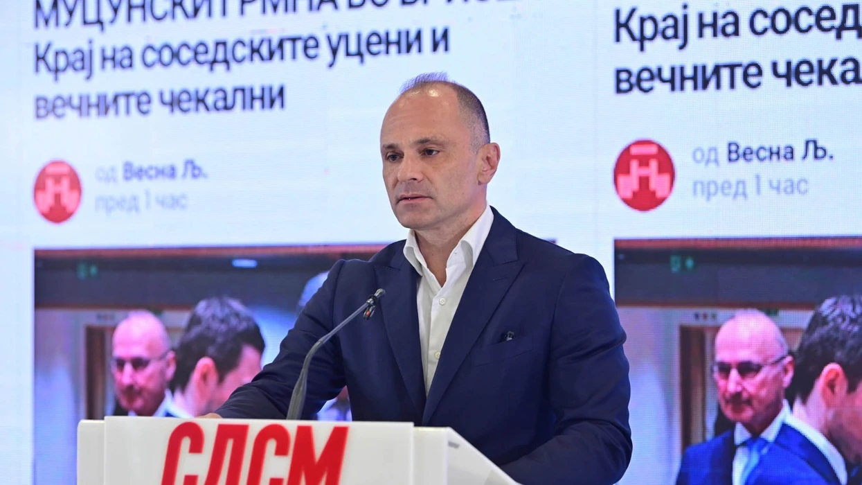 Filipçe: Mucunski, në emër të shefit të bandës, bëri bujë në Bruksel dhe akuzoi BE-në se nuk i zbaton reformat