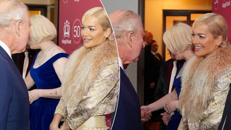 Rita Ora takohet me Mbretin Charles në Londër, shkëlqen me paraqitjen