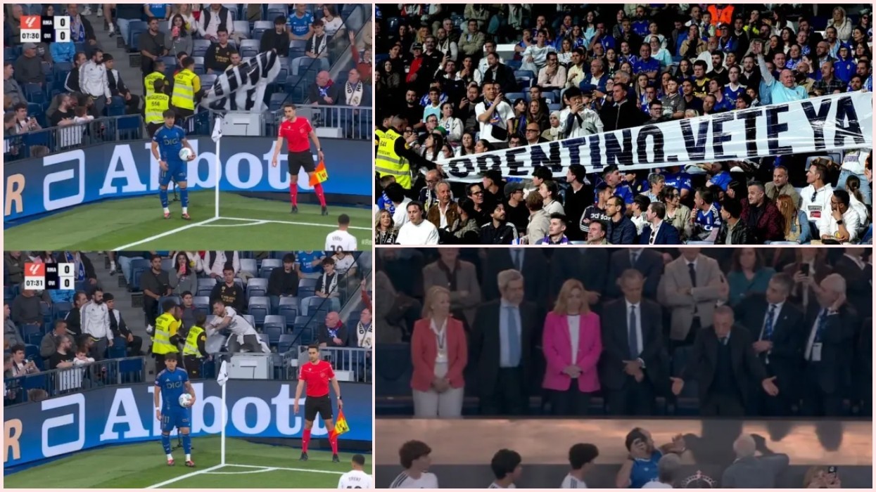 “Florentino, largohu tani” – pankartat anti-Perez hiqen nga stafi i sigurisë në "Santiago Bernabeu"