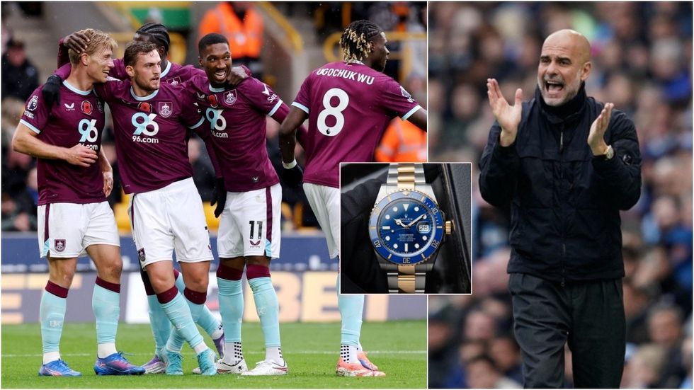Guardiola promises Burnley players a Rolex watch if they stop Arsenal
