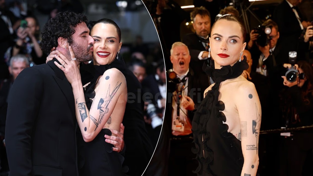 Cara Delevingne shkëlqen me fustan të guximshëm në Kanë