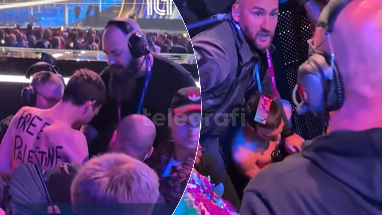 “Ndalo gjenocidin” - Protesta gjatë performancës së Izraelit në Eurovision 2026, sigurimi largon disa persona nga arena