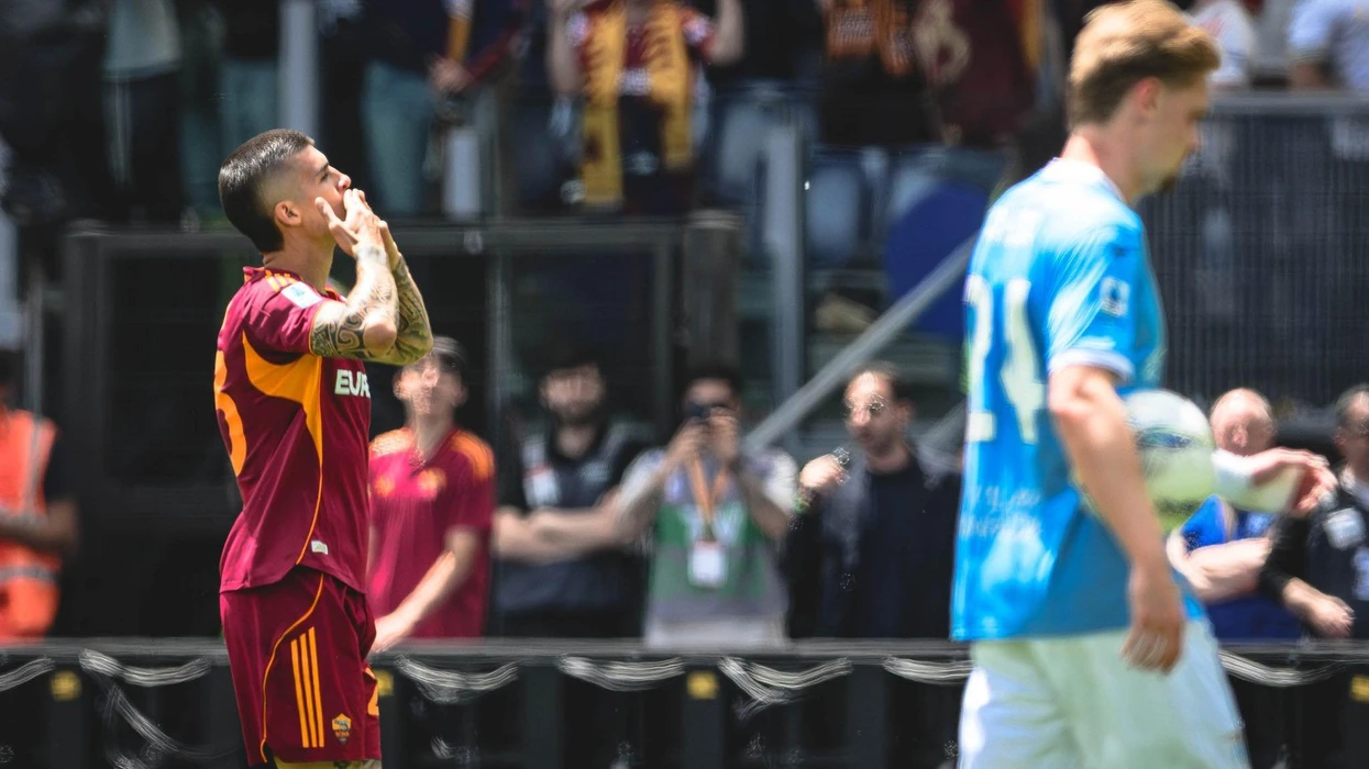 Mancini hero me dy gola, Roma mposhtë Lazion dhe futet në top katërshe