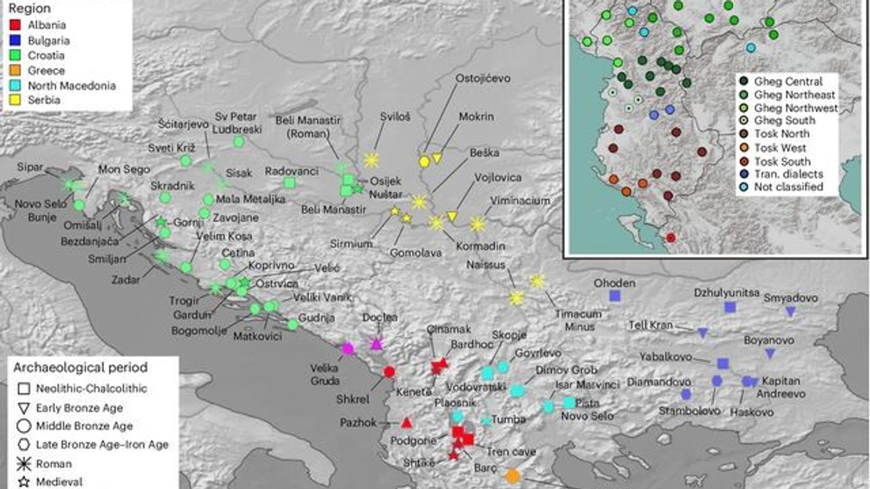 Studimi i 'Nature': Shqiptarët rrjedhin nga popullatat indigjene të Ballkanit që nga Epoka e Bronzit - dëshmi nga ADN-ja e lashtë