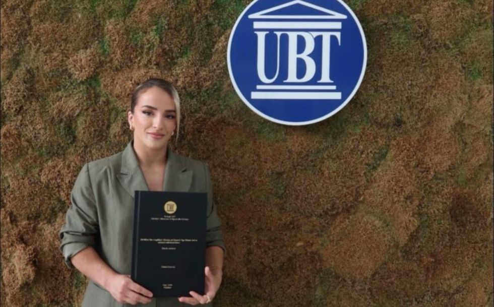 Kampionia olimpike, Distria Krasniqi diplomohet në Fakultetin e Shkencave të Sportit në UBT Kampionia olimpike, Distria Krasniqi diplomohet në Fakultetin e Shkencave të Sportit në UBT