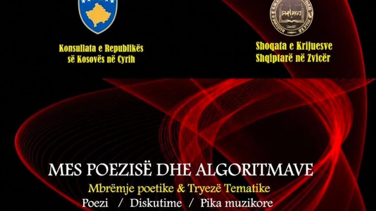 Konsullata e Kosovës në Cyrih organizon mbrëmjen poetike “Mes Poezisë dhe Algoritmave” Konsullata e Kosovës në Cyrih organizon mbrëmjen poetike “Mes Poezisë dhe Algoritmave”