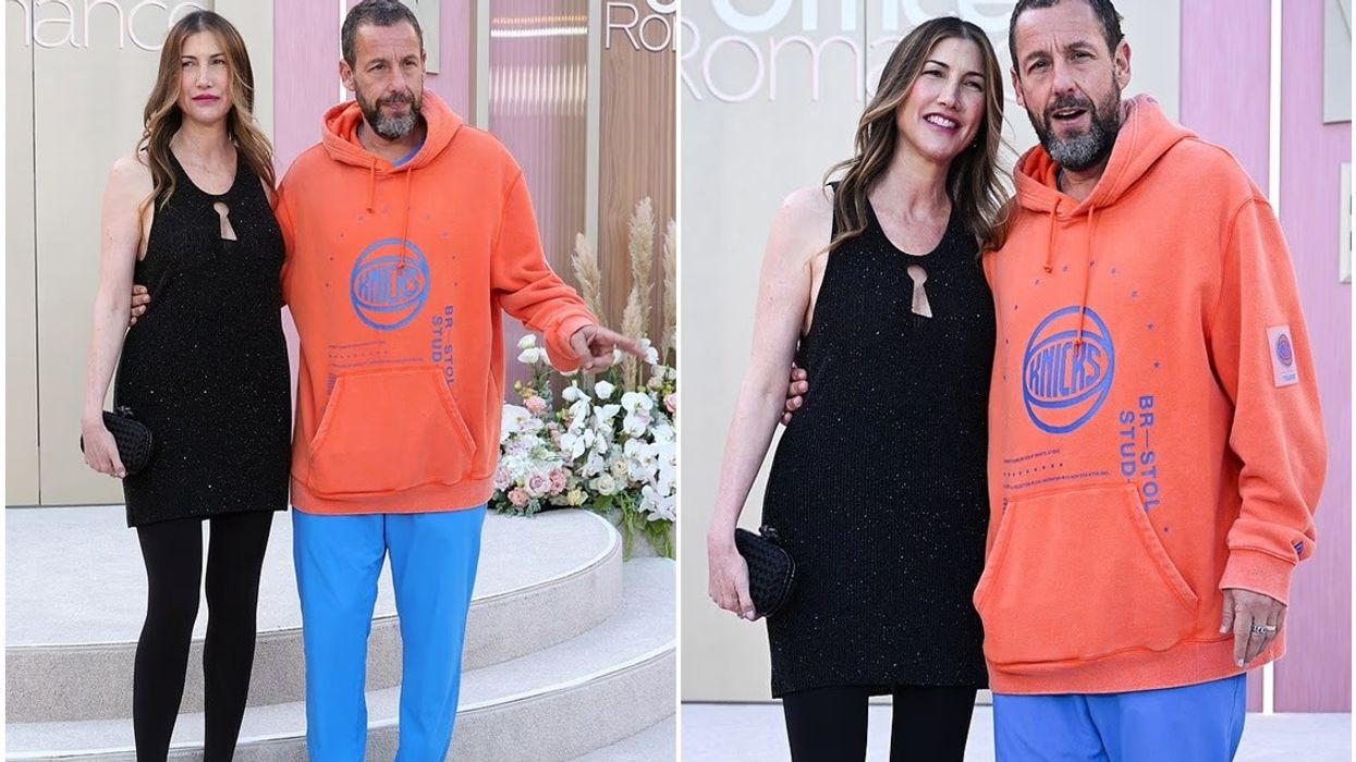 Adam Sandler kritikohet për paraqitjen e tij në premierën e madhe të filmit të bashkëshortes së tij Adam Sandler kritikohet për paraqitjen e tij në premierën e madhe të filmit të bashkëshortes së tij
