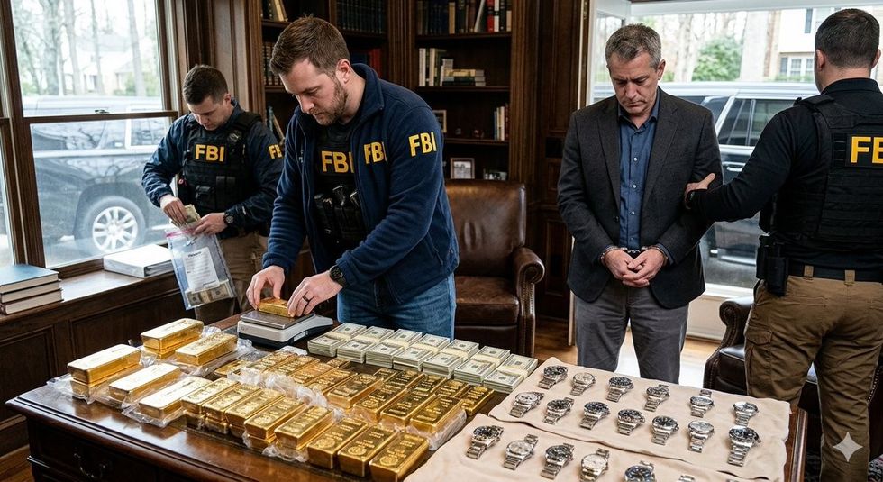 Gjatë bastisjes në Virginia, zyrtarit të CIA në shtëpi iu gjetën 303 shufra ari dhe 35 orë luksoze Rolex