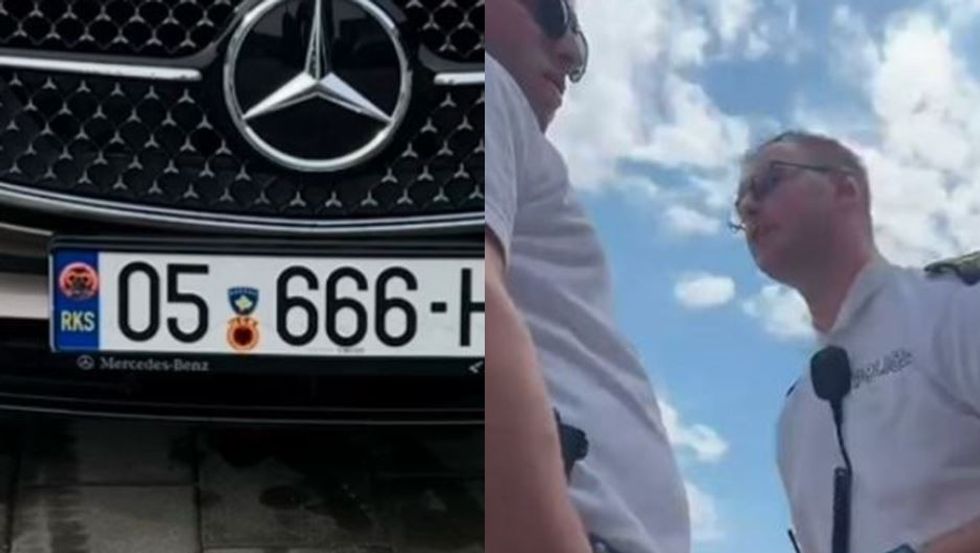 Djali i dëshmorit: Policia më gjobiti pse kam vendosur logon UÇK në targa