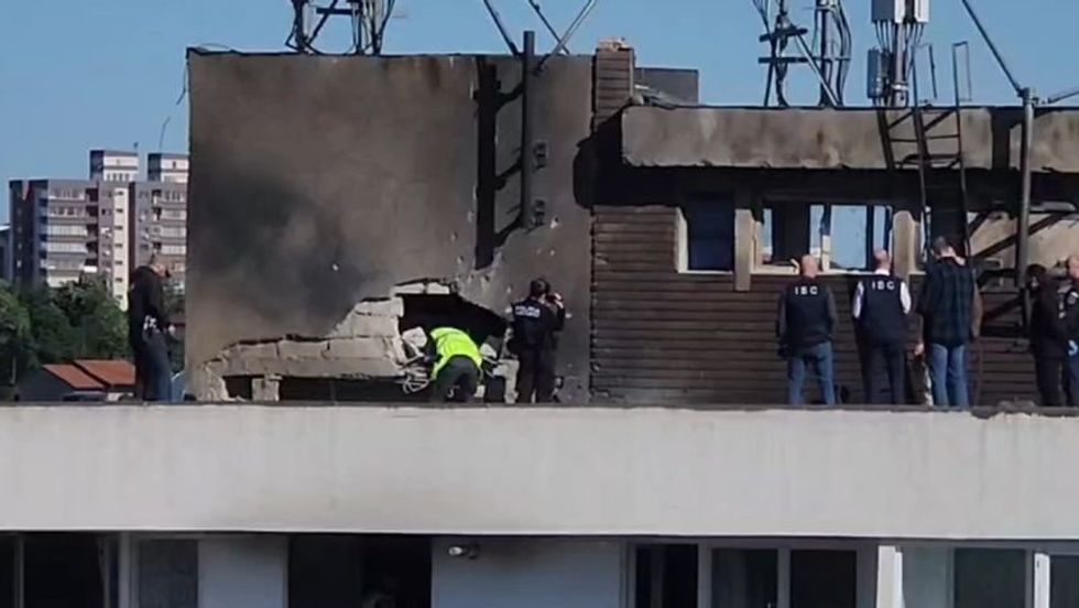 Pamje nga Rumania, pallati i dëmtuar pas goditjes nga droni rus