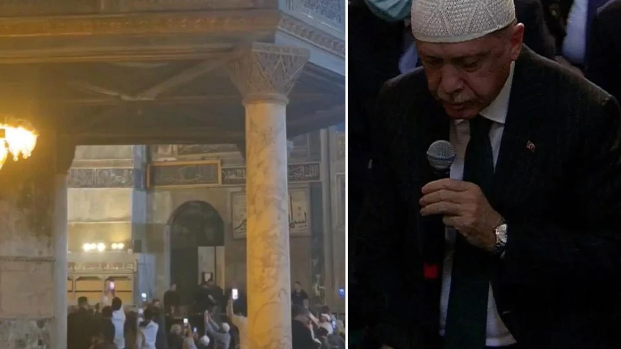 Erdogan reciton Kuran në ditën e rënies së Konstandinopojës