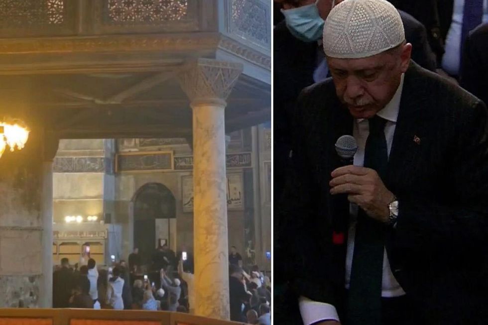 Erdogan reciton Kuran në ditën e rënies së Konstandinopojës