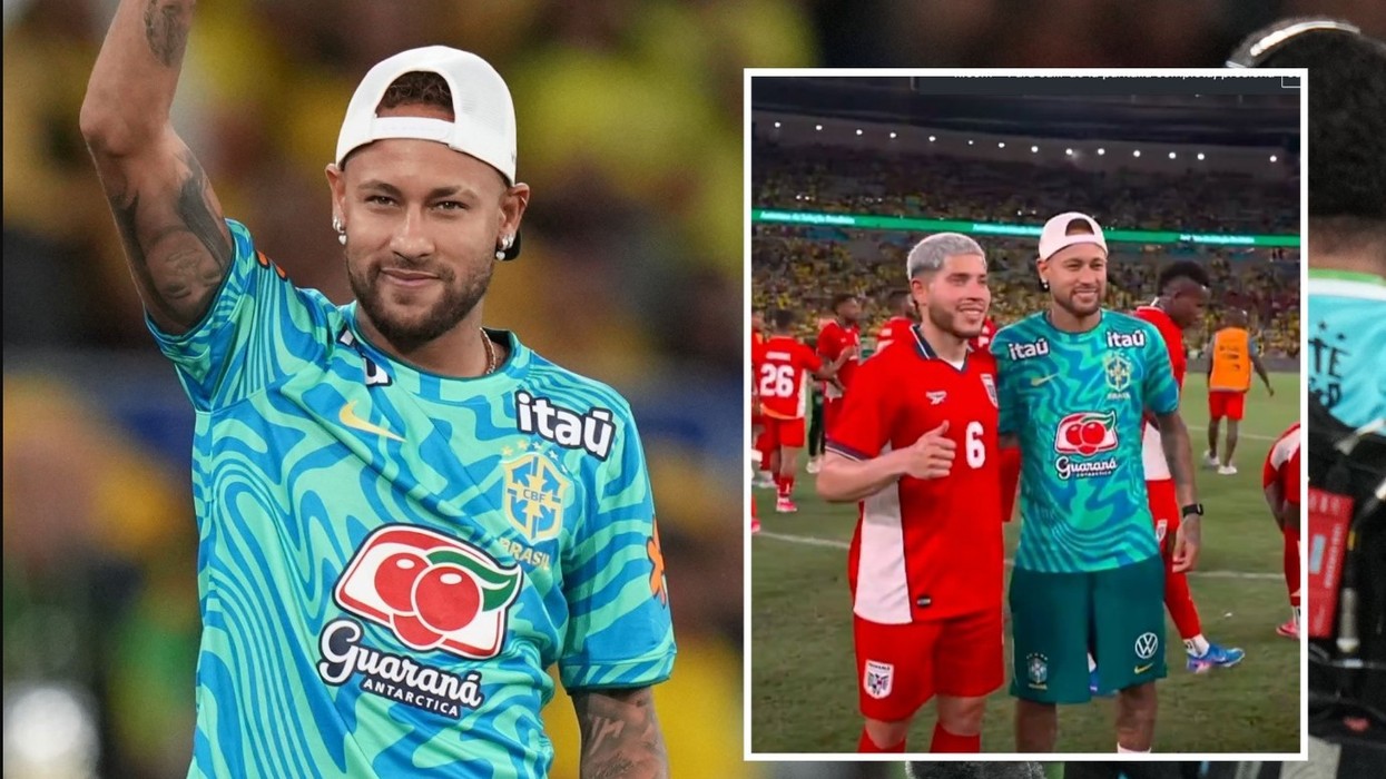 Edhe kundërshtarët u rreshtuan për një foto me Neymarin pas ndeshjes së Brazilit