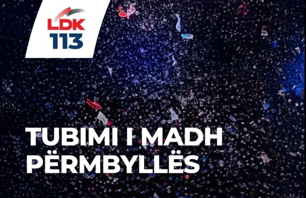 LDK përmbyllë fushatën të premtën në sheshin Skënderbe nga ora 20:00