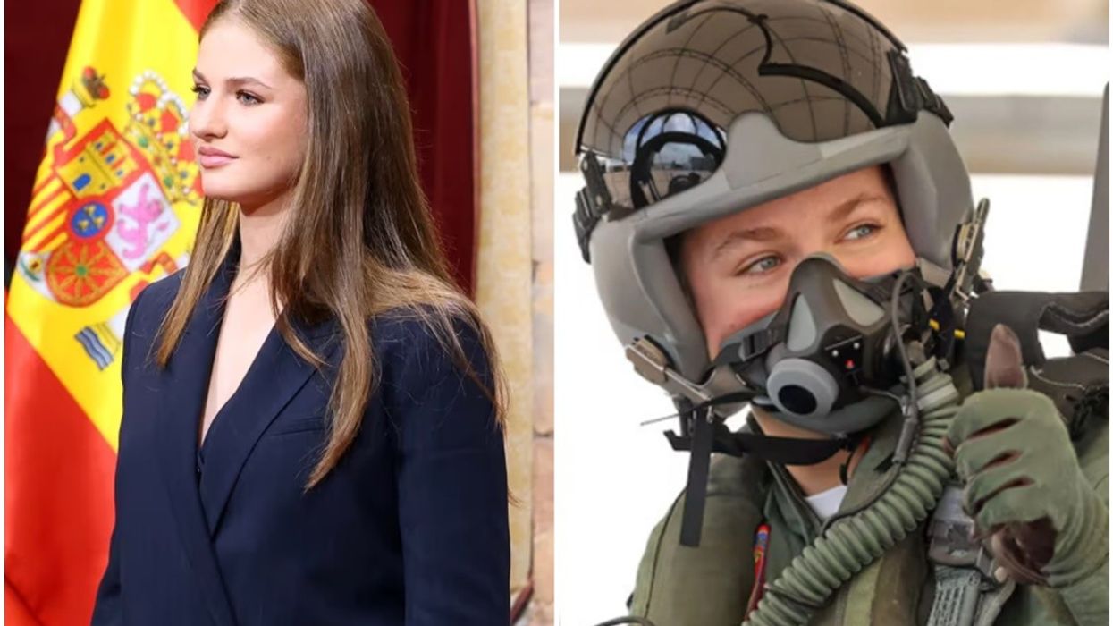 Princesha Leonor e Spanjës përfundon fazën më të fundit të trajnimit të saj ushtarak, ajo u hodh me parashutë nga një aeroplan dhe drejtoi një avion luftarak Princesha Leonor e Spanjës përfundon fazën më të fundit të trajnimit të saj ushtarak, ajo u hodh me parashutë nga një aeroplan dhe drejtoi një avion luftarak