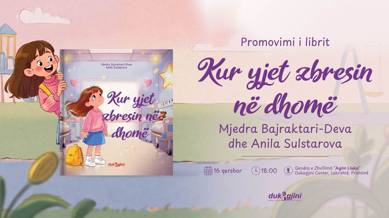 Nesër promovohet libri “Kur yjet zbresin në dhomë” nga Mjedra Bajraktari-Deva dhe Anila Sulstarova Nesër promovohet libri “Kur yjet zbresin në dhomë” nga Mjedra Bajraktari-Deva dhe Anila Sulstarova