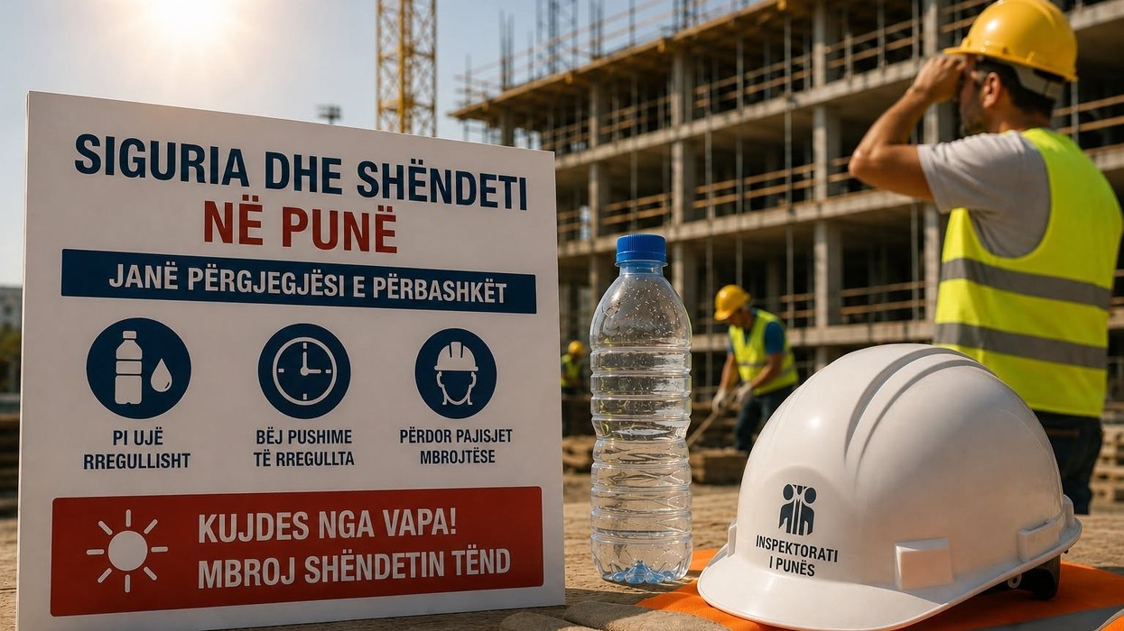 Inspektorati i Punës apelon për kujdes të shtuar gjatë temperaturave të larta