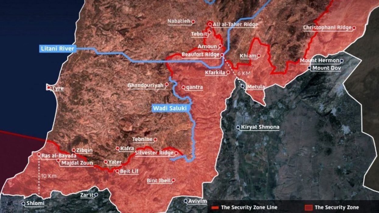 Israel publishes map of Lebanon with occupied territories Israel publishes map of Lebanon with occupied territories