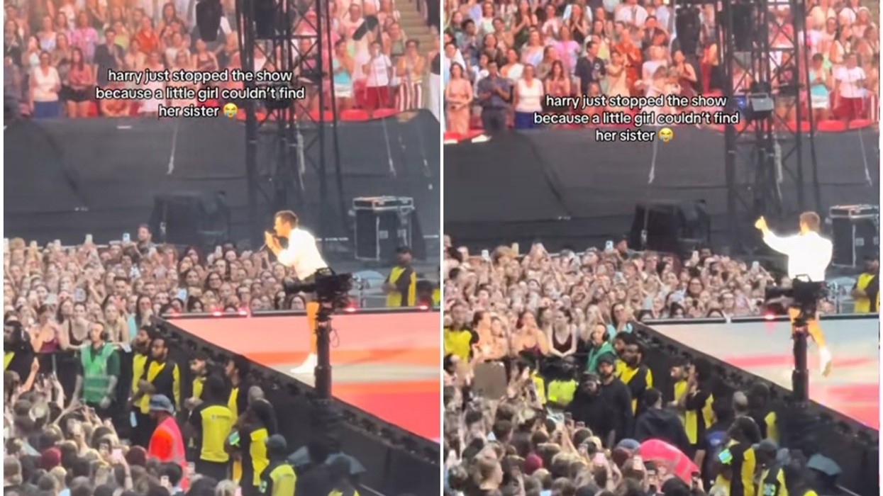 Harry Styles ndërpreu performancën në Wembley për t’i ndihmuar fanses që kishte humbur motrën në mes të turmës