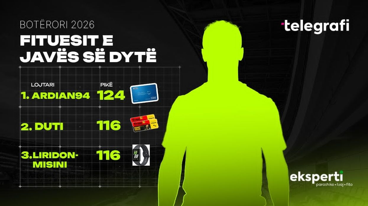 Tre fituesit e javës së dytë të “Ekspertit” Tre fituesit e javës së dytë të “Ekspertit”