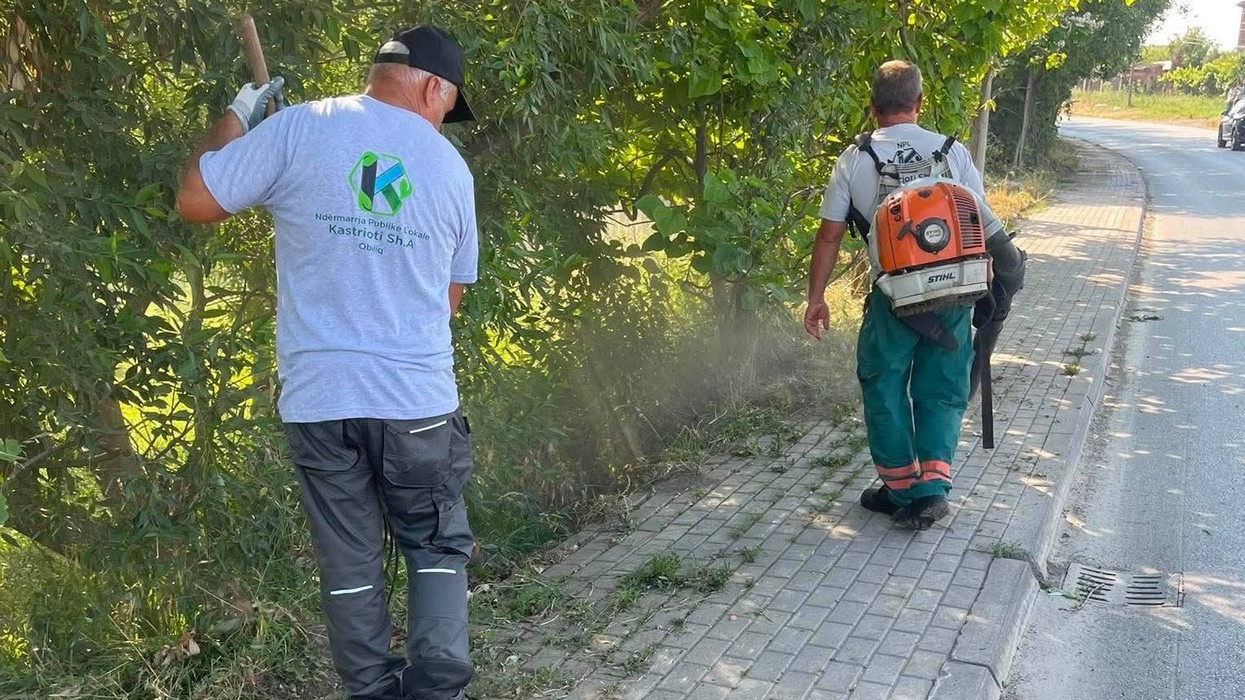 Pastrohen hapësirat publike në fshatin Dardhishtë të Obiliqit