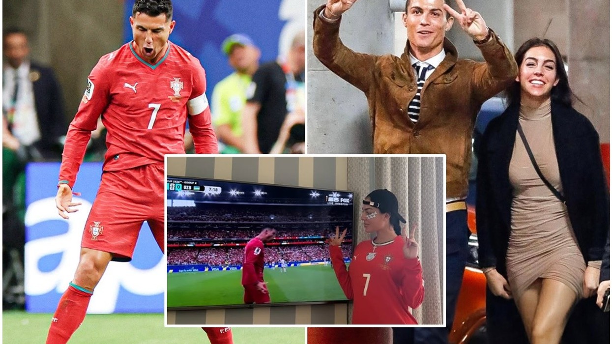 Georgina larg stadiumit, por jo larg Ronaldos, reagimi i saj pasi futbollisti shënoi golin e parë në këtë kampionat