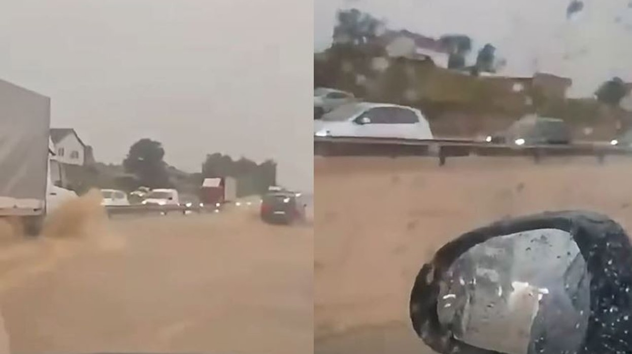 Reshjet e shiut shkaktojnë kolona në autostradën “Ibrahim Rugova”
